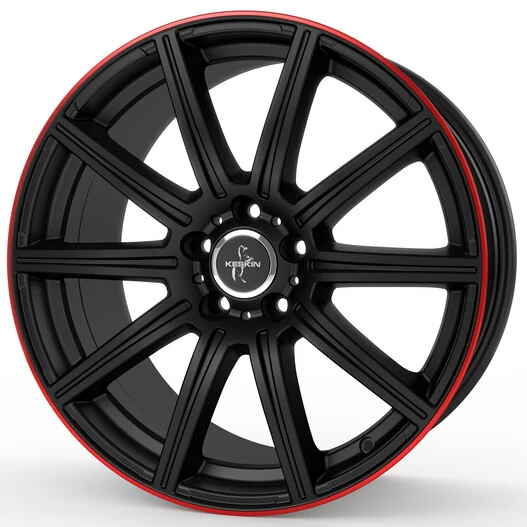 Keskin KT16 matt black lip red | trovacerchi.it
