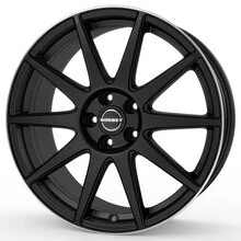Borbet GTX black matt rim silver