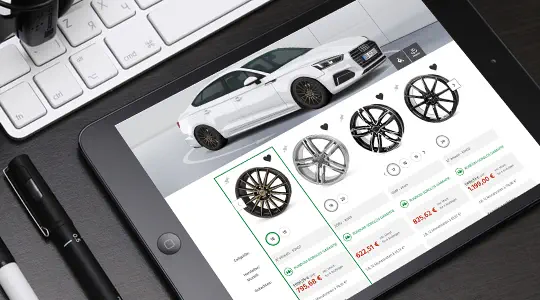 Wheel comparison page